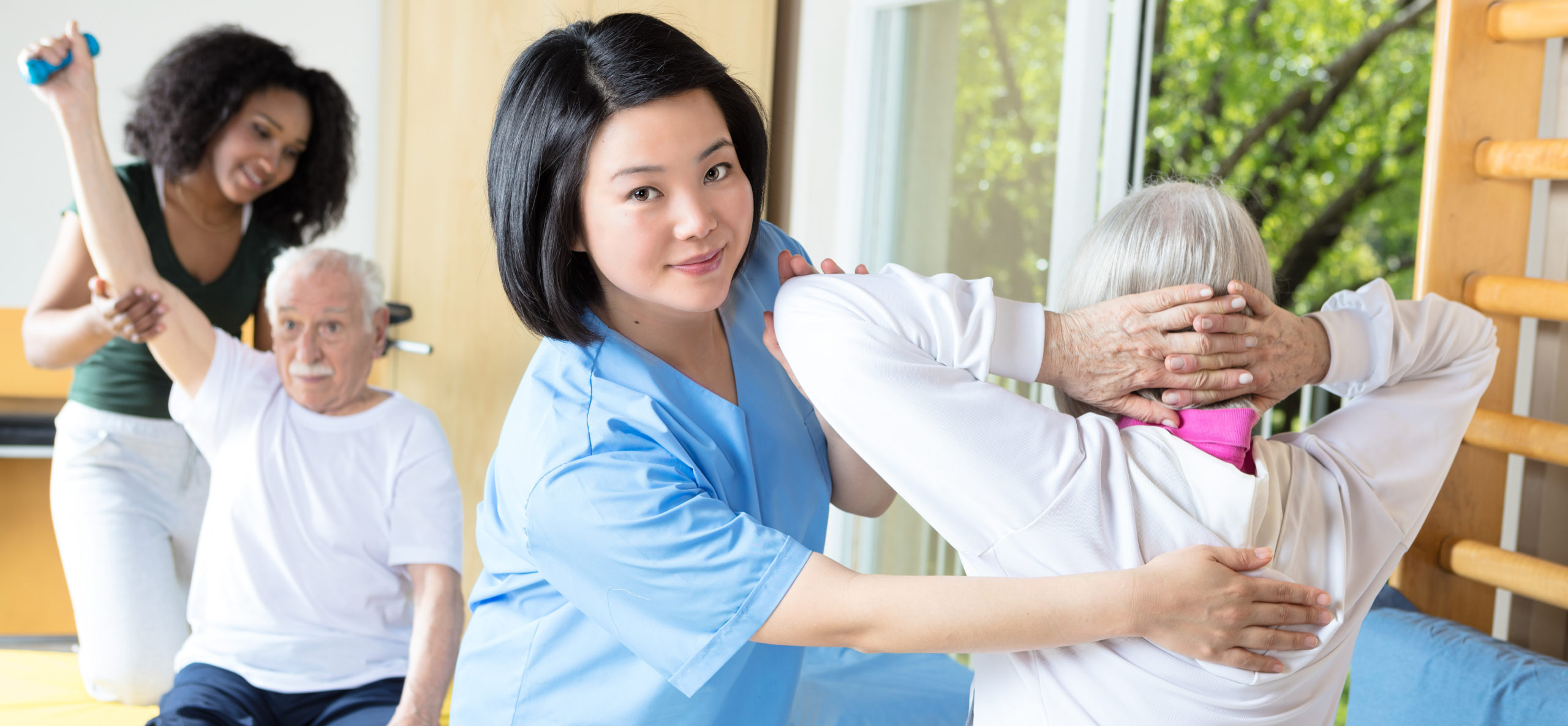 Physical strength and a positive attitude help with PT success